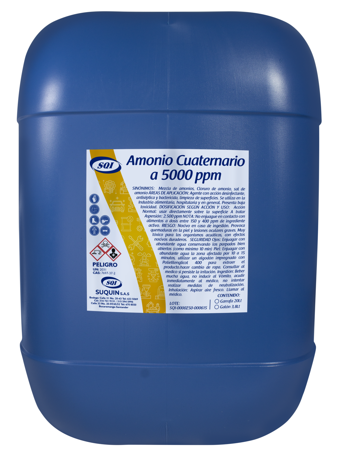 Amonio Cuaternario 5000 ppm