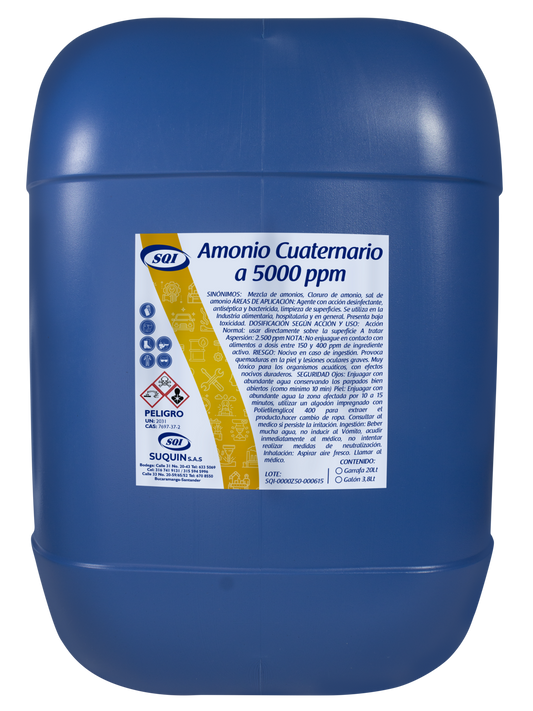 Amonio Cuaternario 5000 ppm