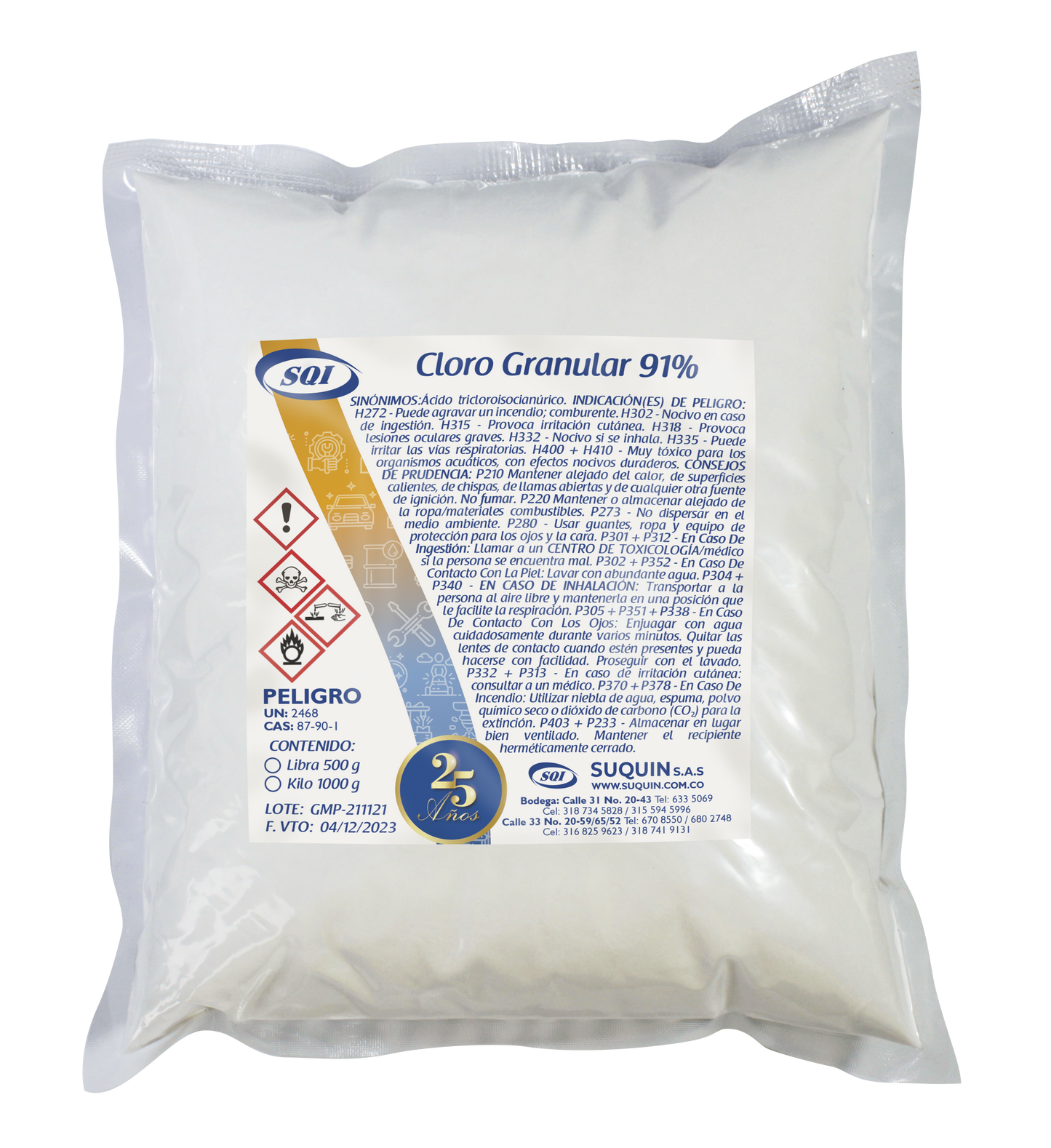 Cloro Granular 91%