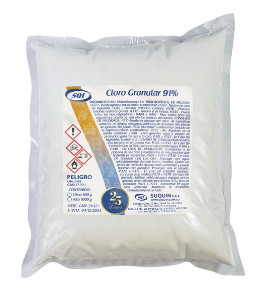 Cloro Granular 91%
