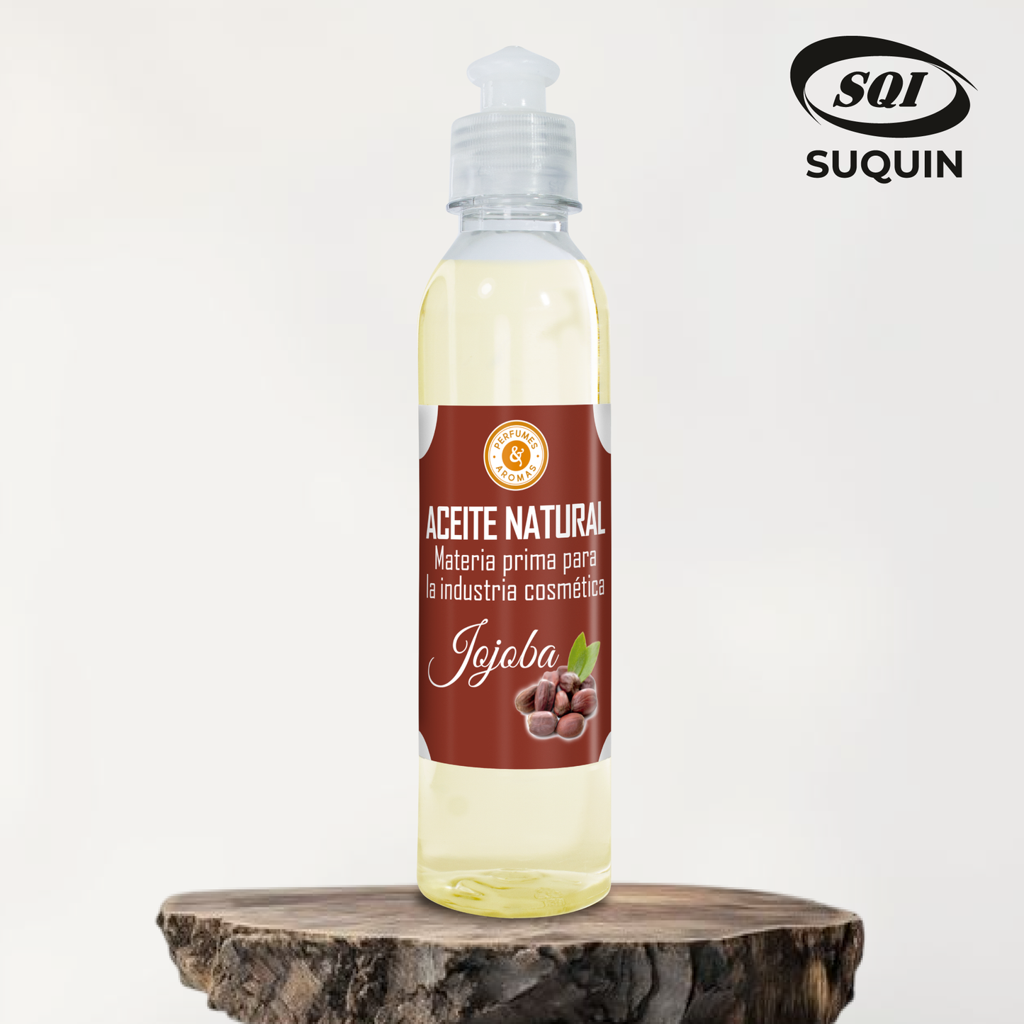Aceite Natural de Jojoba, materia prima cosmética de origen vegetal para cremas, jabones, lociones y productos para el cuidado de la piel y el cabello.