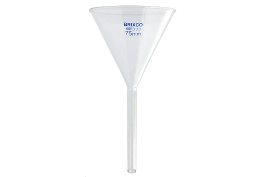 Embudo cónico de laboratorio en vidrio borosilicato 3.3