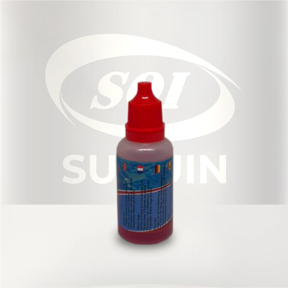 Reactivo R-014 indicador de pH con rojo de fenol para análisis de agua, piscinas, spas, laboratorios y tratamiento de aguas.