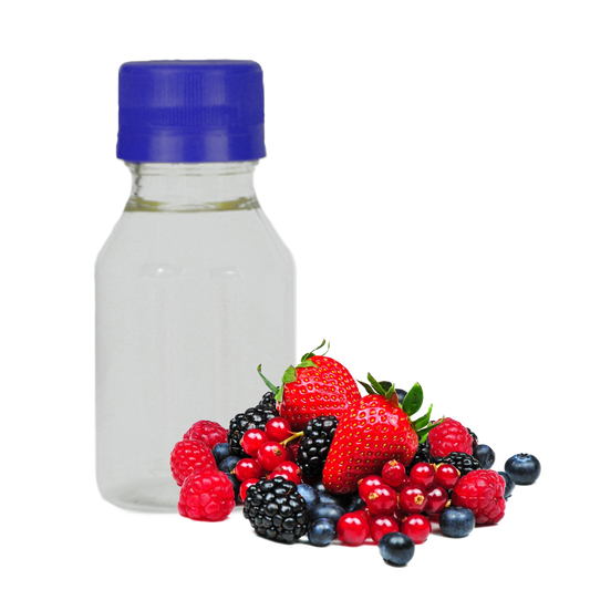 Sabores líquidos de frutas rojas y silvestres para bebidas, yogures, helados, postres, panadería, confitería y formulaciones alimentarias.