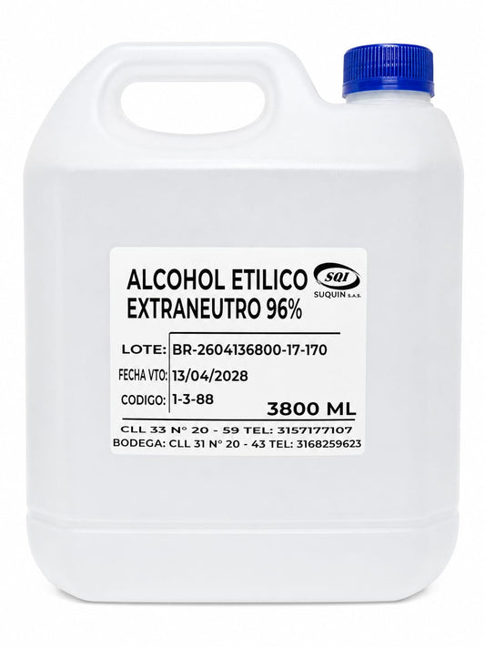 Alcohol Etílico Extra Neutro 96% USP