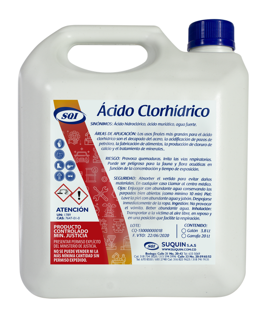 usado para la eaboracion de decapantes , limpiadores ,  desincrustantes