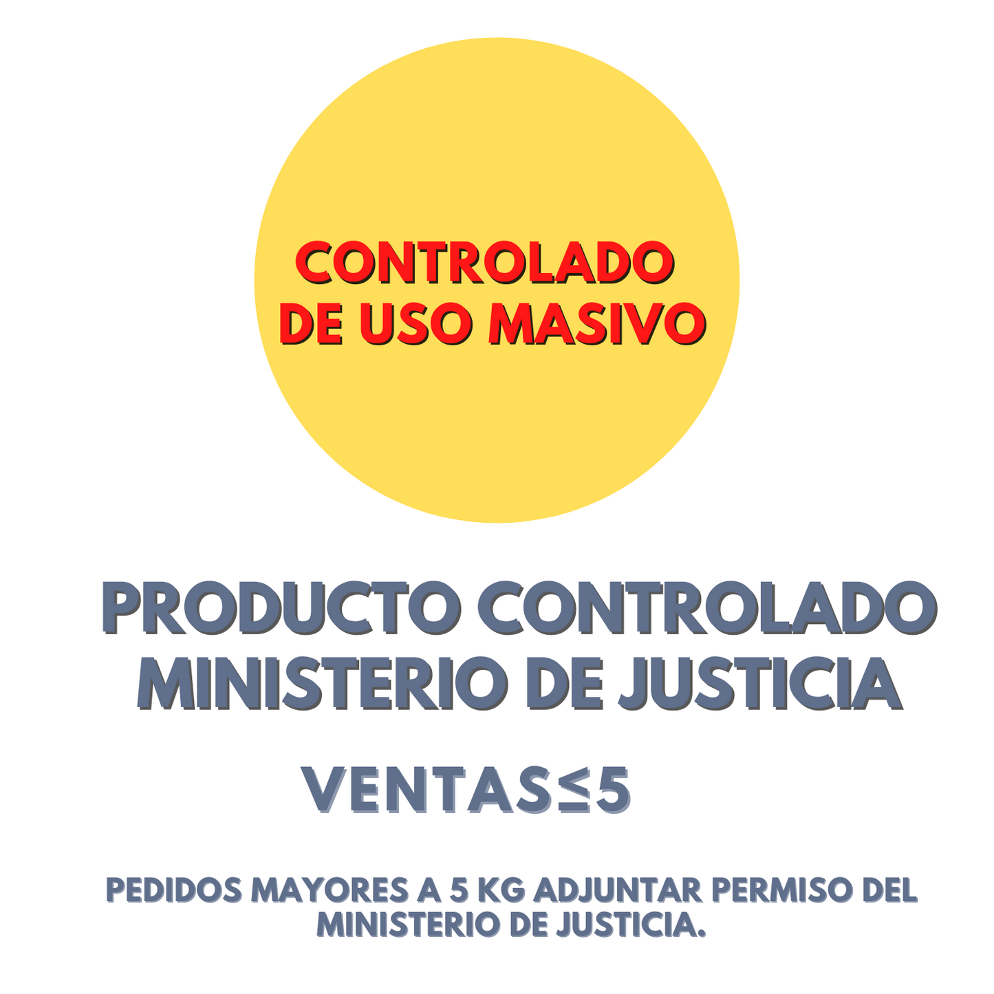 productos controlados por minjusticia