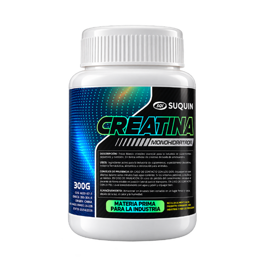 Suplemento alimenticio especialmente deportivos, industria farmacéutica, alimenticia,
alimentación para animales. Los suplementos a base de monohidrato de creatina, además de incrementar la fuerza y la potencia, favorecen el desarrollo muscular. Esto se consigue gracias a que la creatina aumenta el volumen celular gracias a una mayor retención de agua intracelular, contribuyendo a mantener la hidratación y favoreciendo la síntesis de proteínas.