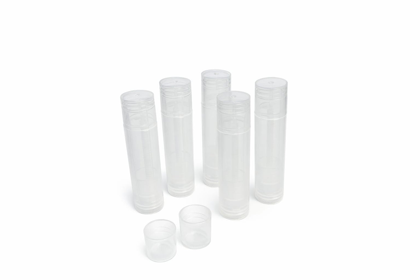 Envase para labial con capacidad de 10 ml y tapa, diseñado para el envasado, almacenamiento y presentación de productos cosméticos compatibles.