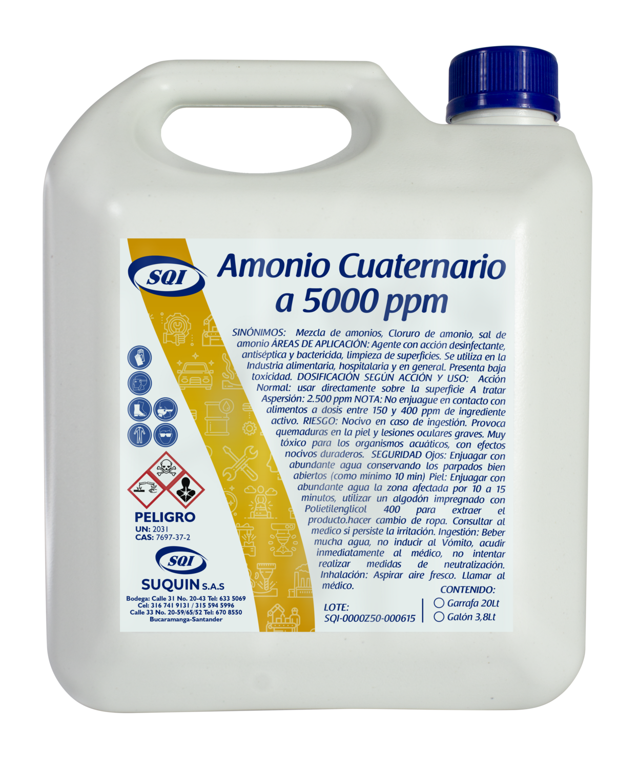 Amonio Cuaternario 5000 ppm