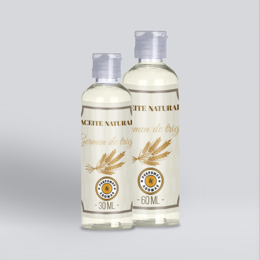 Aceite Natural de Germen de Trigo, materia prima cosmética de origen vegetal para cremas, jabones, lociones y productos para el cuidado de la piel y el cabello.
