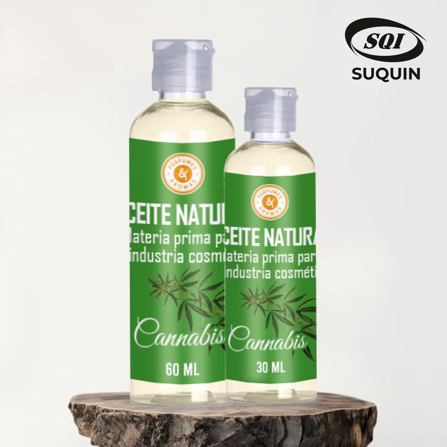 Aceite Natural de Cannabis, materia prima cosmética de origen vegetal para cremas, lociones, jabones y productos de cuidado personal.
