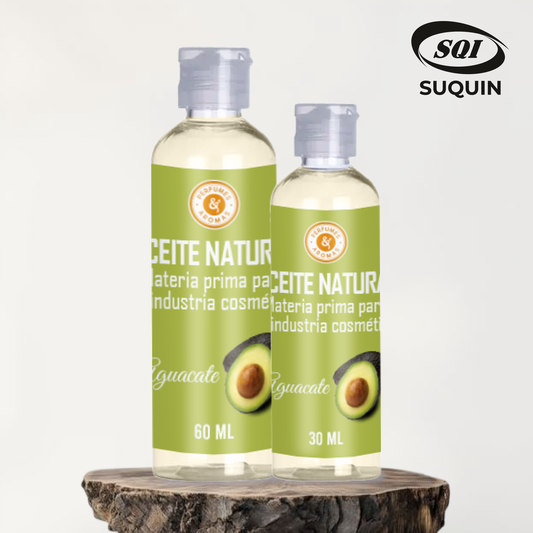 Aceite Natural de Aguacate, materia prima cosmética de origen vegetal para cremas, jabones, lociones y productos para el cuidado de la piel y el cabello.
