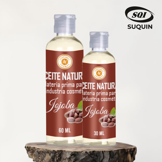 Aceite Natural de Jojoba, materia prima cosmética de origen vegetal para cremas, jabones, lociones y productos para el cuidado de la piel y el cabello.

