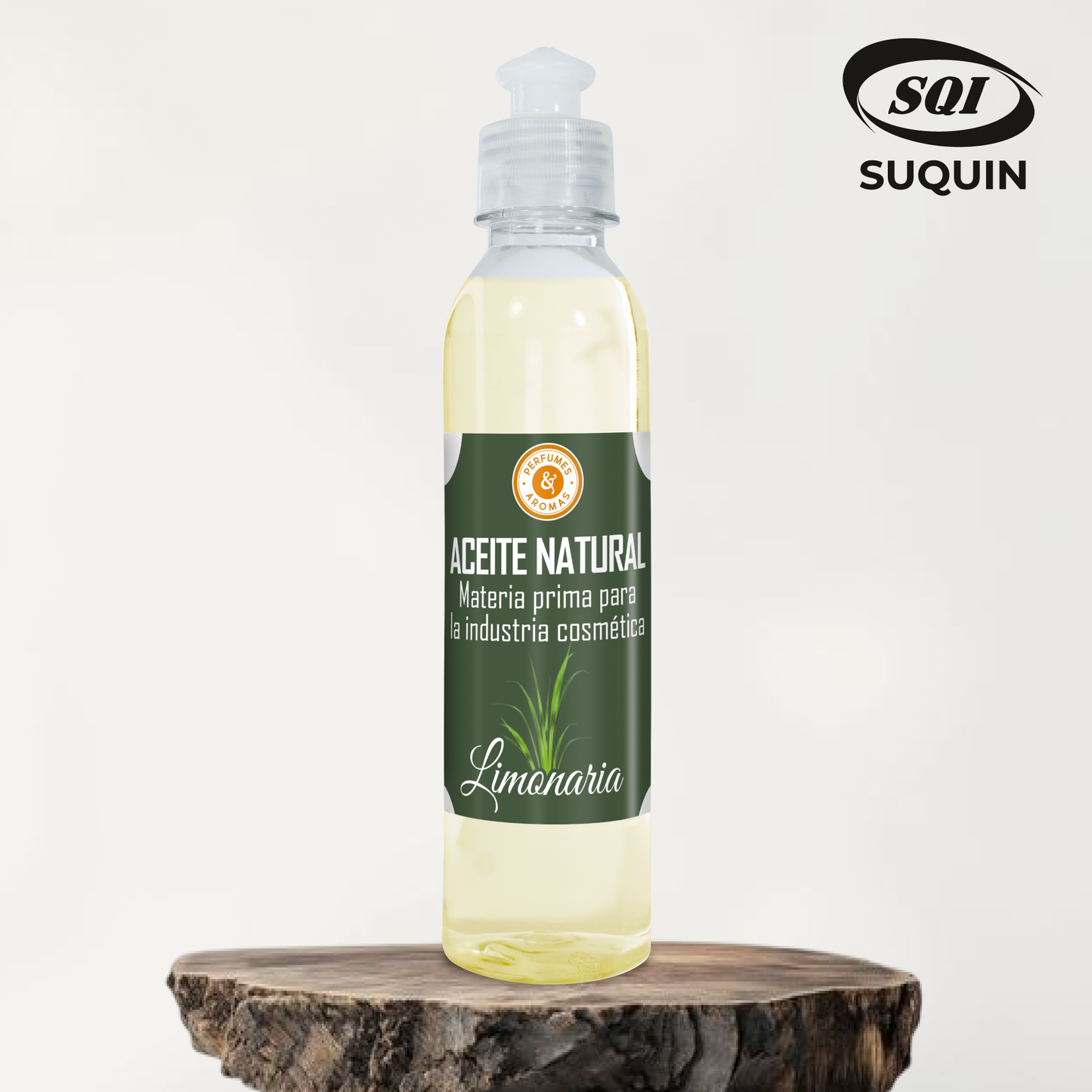 Aceite Natural de Limonaria, materia prima cosmética para jabones, cremas, lociones, champús y productos de aromaterapia.
