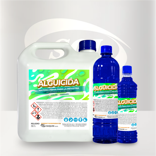 Alguicida de alta eficacia para prevenir y eliminar algas en piscinas y sistemas de agua, ayudando a mantener el agua limpia y cristalina.