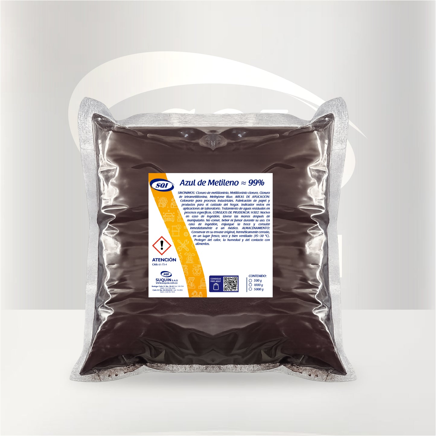 Se emplea como marcador, bactericida, antiséptico y antioxidante en diversas formulaciones. En cosmética, puede utilizarse para productos capilares y cuidado de la piel; en laboratorios y acuicultura, es utilizado como indicador y tratamiento auxiliar por su acción antimicrobiana. 