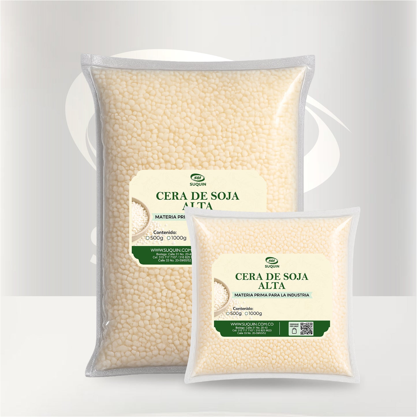 Conocida en el mundo artesanal como "cera de molde", esta cera 100% vegetal de calidad importada es la base perfecta para crear figuras decorativas y pilares con acabados profesionales.