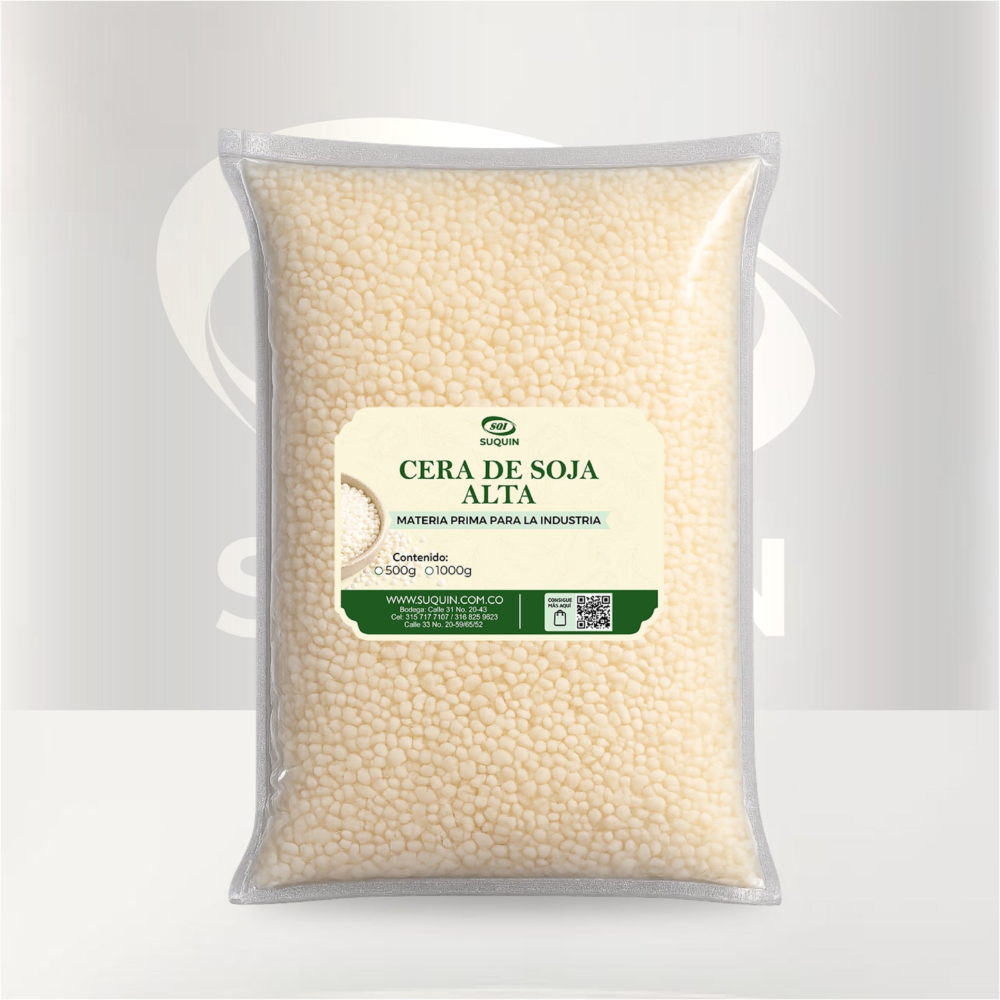 Conocida en el mundo artesanal como "cera de molde", esta cera 100% vegetal de calidad importada es la base perfecta para crear figuras decorativas y pilares con acabados profesionales.