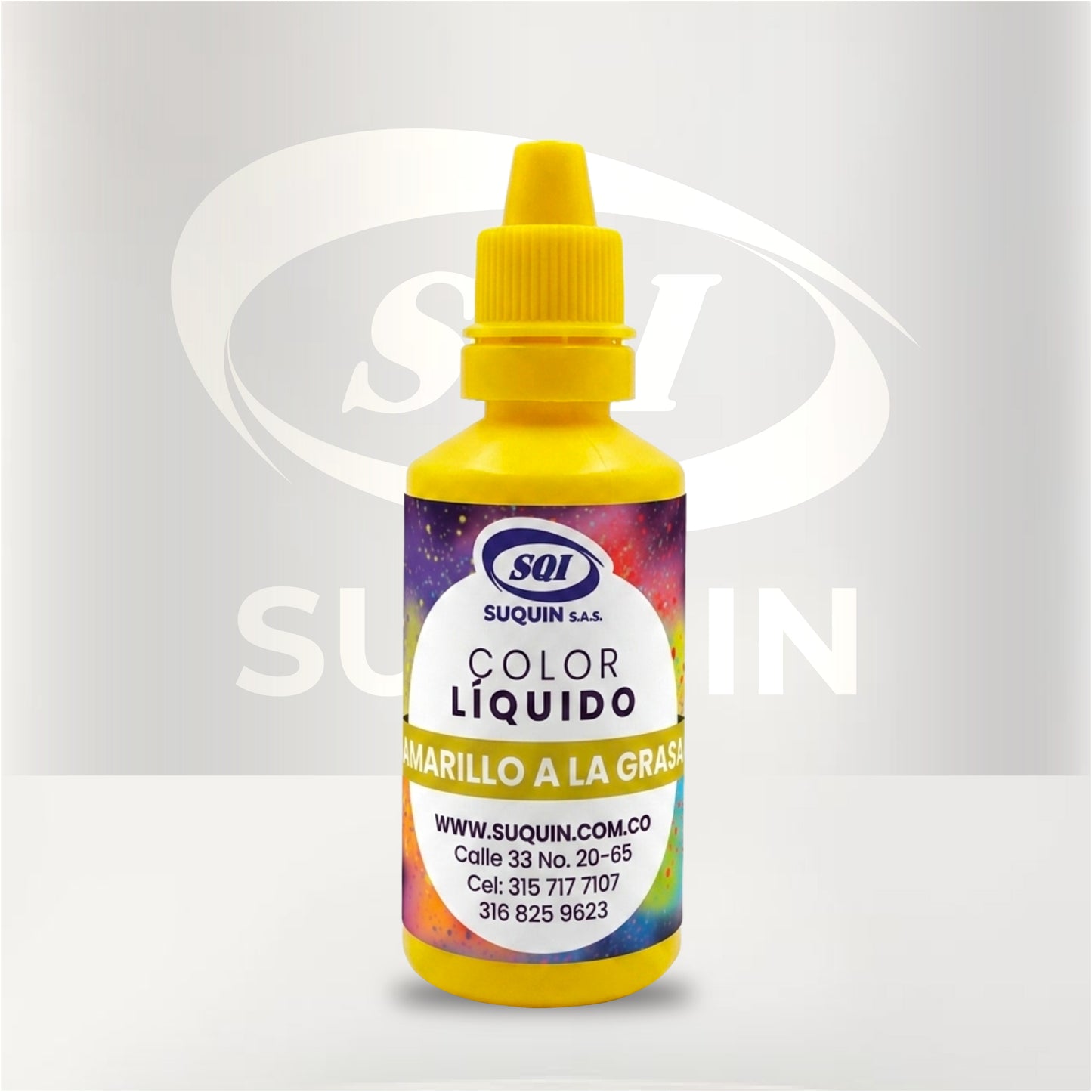 Colores líquidos a la grasa de alta concentración, ideales para dar color uniforme a productos con base oleosa y grasa.