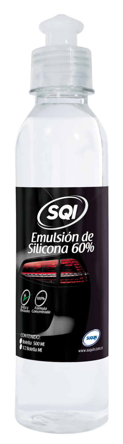 Emulsión de Silicona Car para protección, lubricación y brillo de superficies de vinilo, caucho, plástico y cuero.