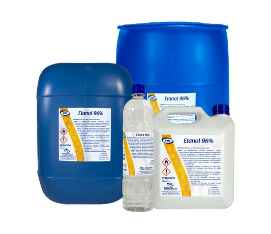 **Etanol Alcohol Industrial 96% CAS 64-17-5, solvente y materia prima para aplicaciones industriales y formulaciones químicas.**
