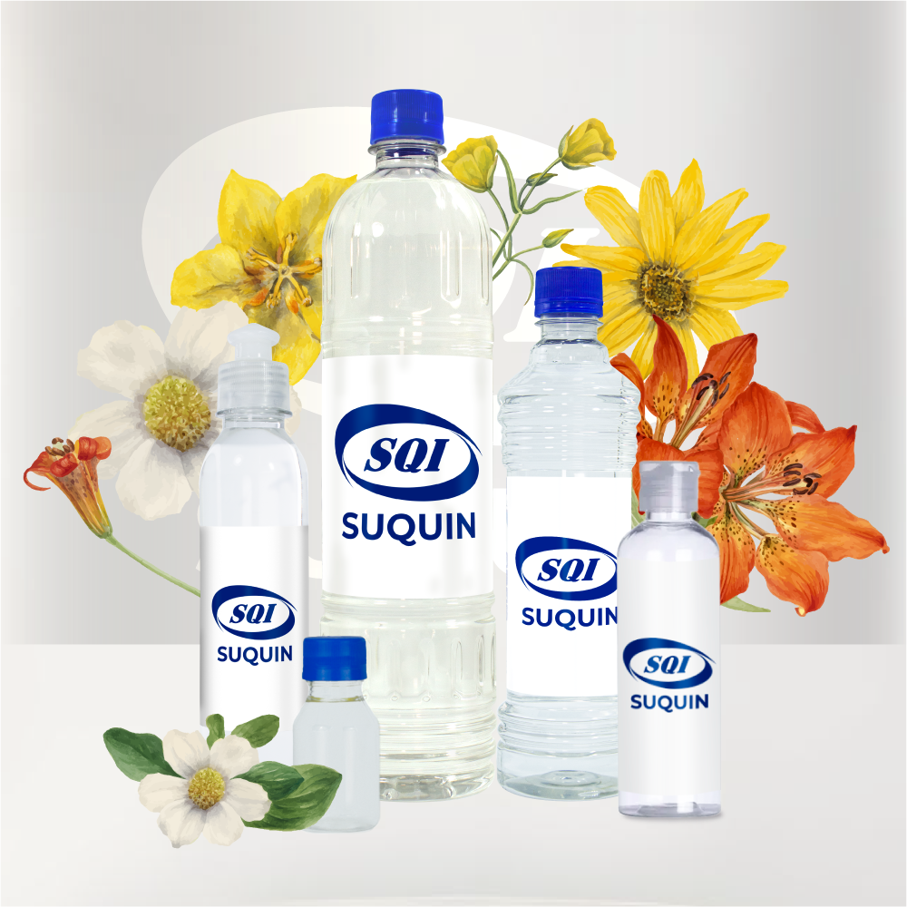 Fragancias comerciales florales para cosméticos, productos de limpieza, ambientadores y perfumería.
