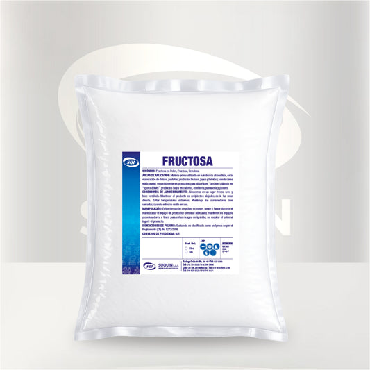 Fructosa de alta calidad, utilizada como edulcorante e ingrediente para la elaboración de alimentos, bebidas y suplementos nutricionales.
