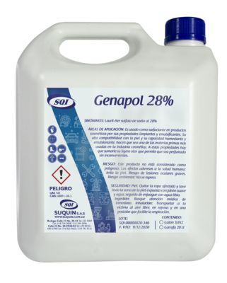 Genapol 28% tensioactivo y materia prima para detergentes, productos de limpieza y formulaciones industriales.
