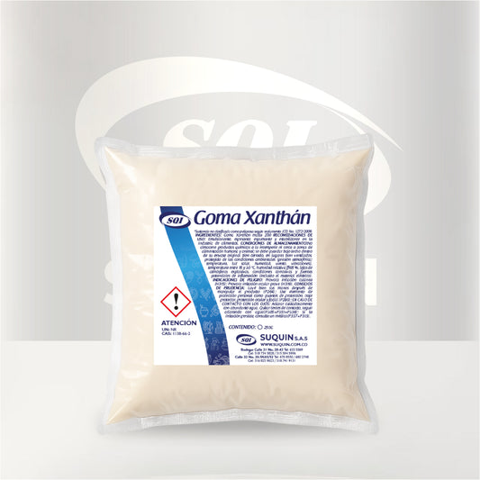 Goma Xantán de alta calidad, espesante y estabilizante para la industria alimentaria, cosmética e industrial.
