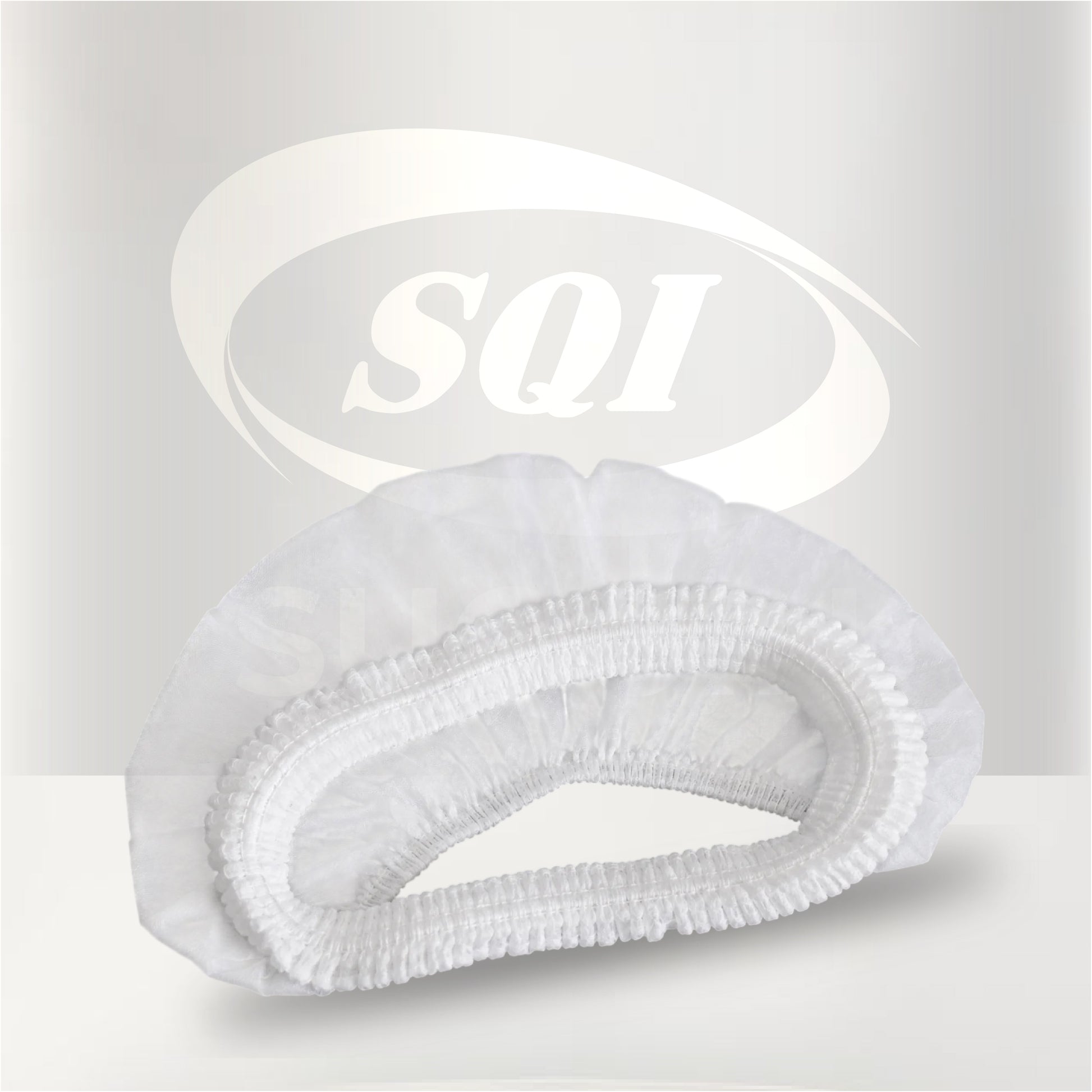 Gorro desechable tipo oruga blanco para protección e higiene en laboratorios, industria alimentaria, hospitales y áreas de producción.

