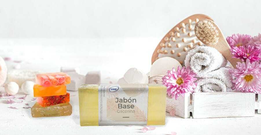 Jabón base de glicerina para elaborar jabones artesanales con fragancias, colorantes y extractos cosméticos.
