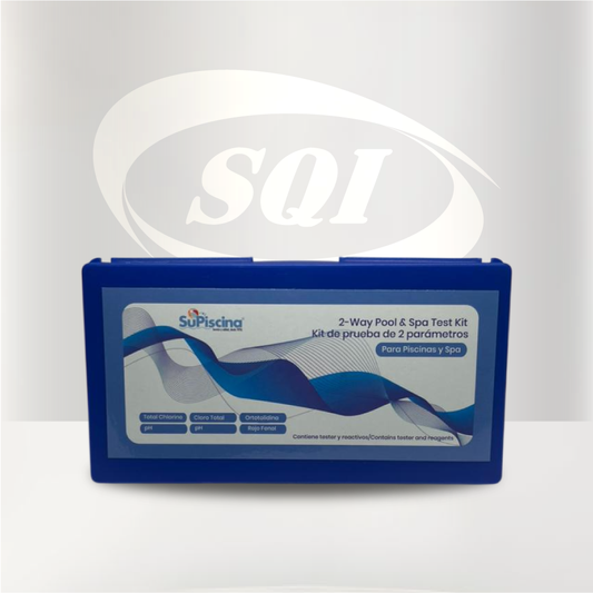 Kit Comparador Eco para análisis de agua y medición de cloro, pH y otros parámetros de calidad.
