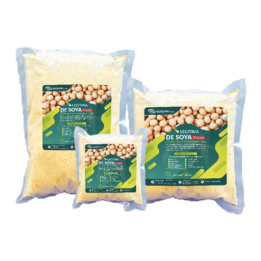 Lecitina de soya en polvo CAS 8002-43-5 emulsionante natural para alimentos, suplementos y formulaciones industriales.
