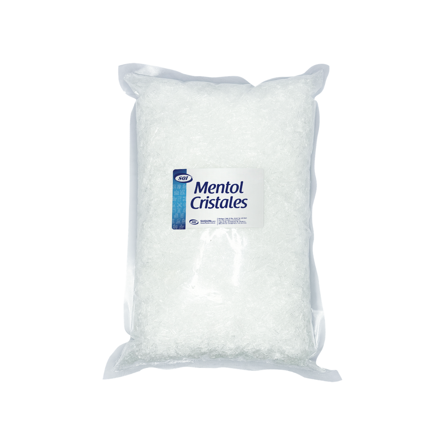 Mentol cristal 99% CAS 2216-51-5 materia prima para cosméticos, productos farmacéuticos y alimenticios.
