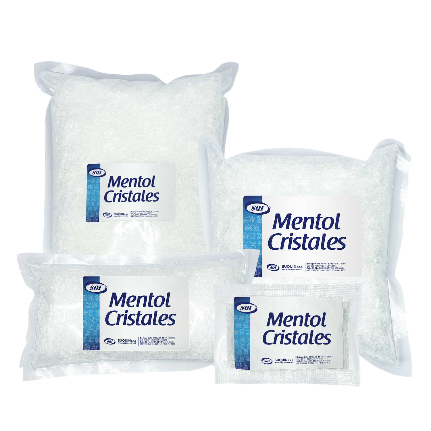Mentol cristal 99% CAS 2216-51-5 materia prima para cosméticos, productos farmacéuticos y alimenticios.
