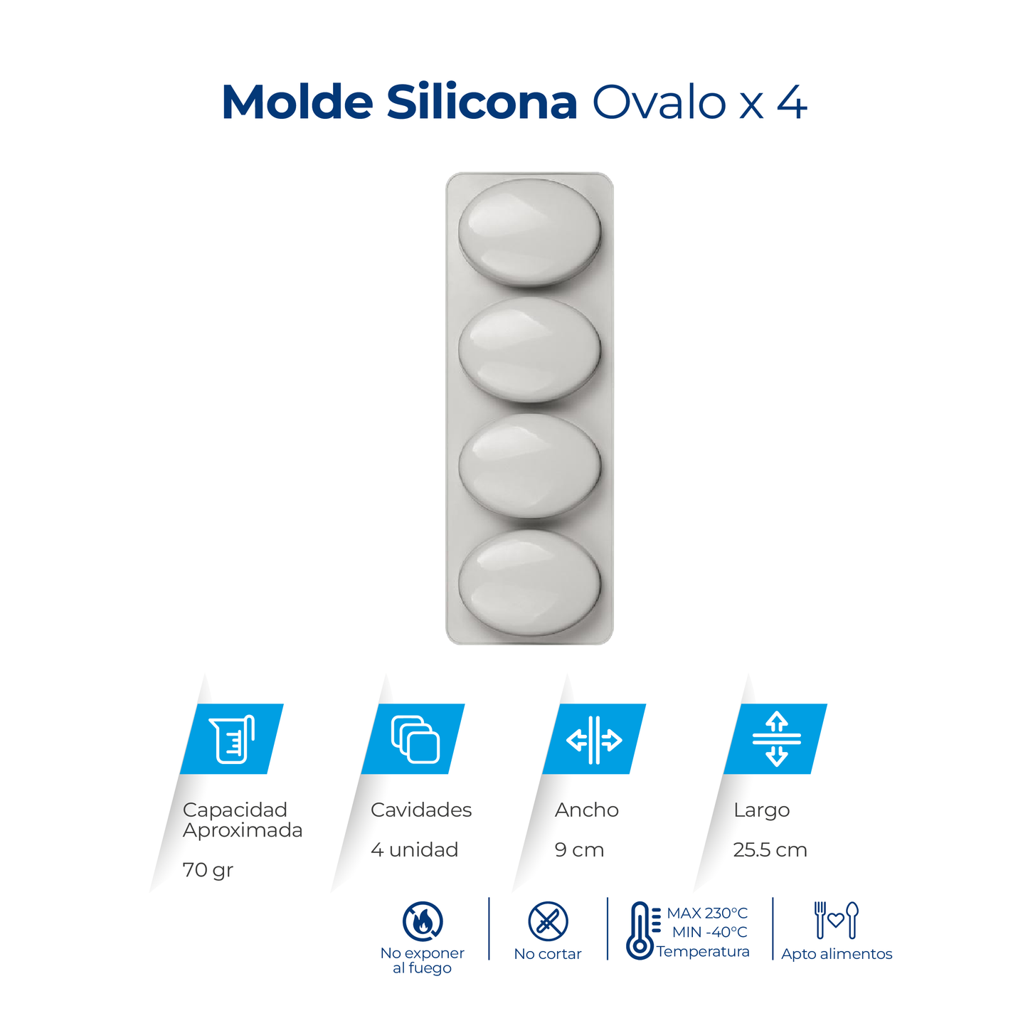 Molde de silicona rectangular árabe con 6 cavidades para jabones, velas, chocolates, resina y manualidades.
