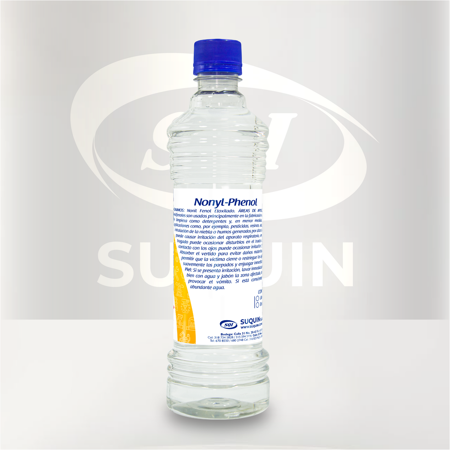 Disolvente Nonylphenol, materia prima química utilizada como solvente y auxiliar en aplicaciones industriales.
