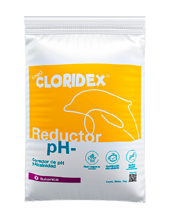 Reductor de pH para piscinas, spas, tratamiento de aguas y aplicaciones industriales, ideal para controlar y estabilizar el pH del agua.
