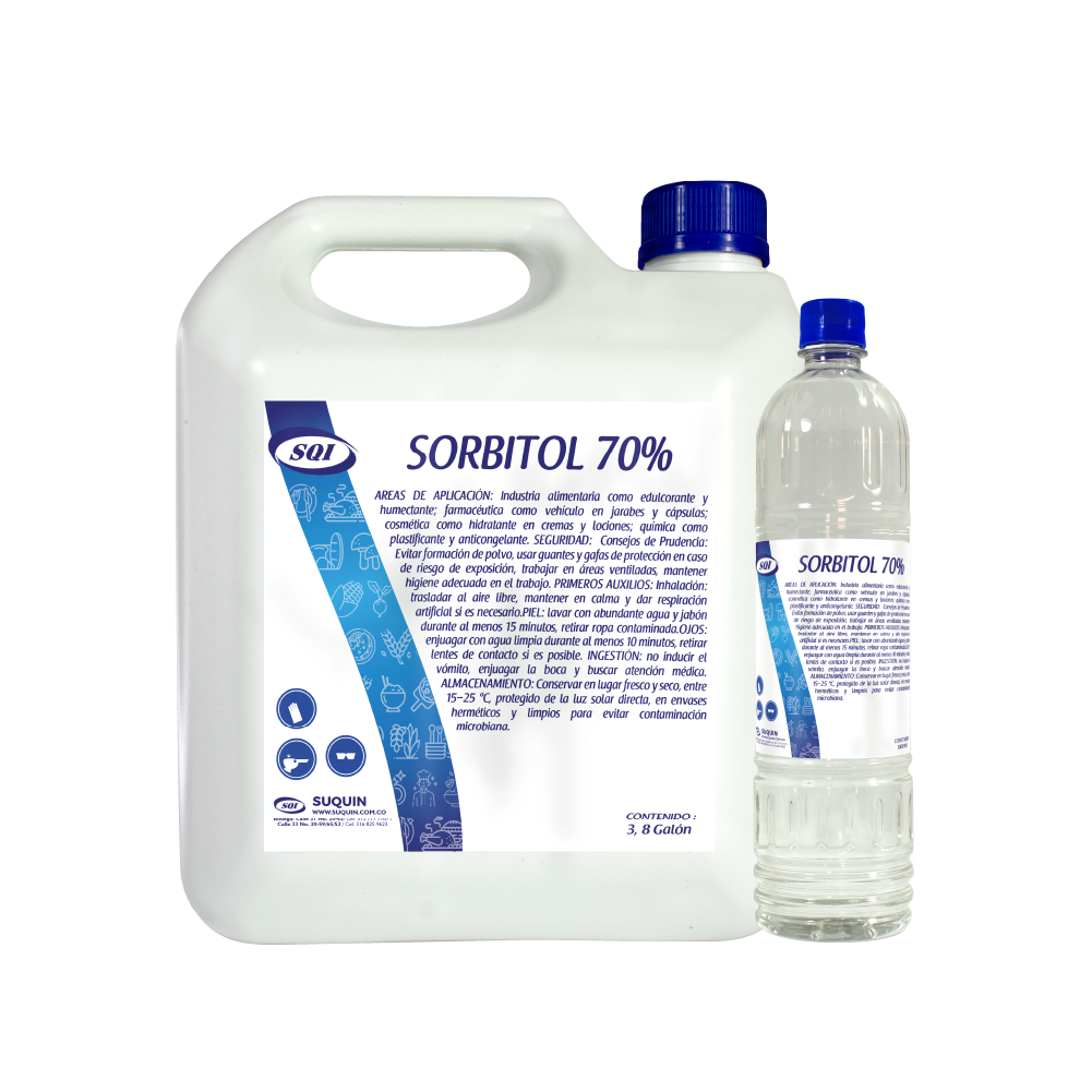 Se presenta como un líquido incoloro o un polvo blanco cristalino, soluble en agua y con bajo índice glucémico. Es ideal para productos "sin azúcar" o "bajo en calorías", como chicles, dulces, productos horneados y bebidas. En cosmética, se emplea para mantener la humedad en cremas, pastas dentales, geles y jabones, aportando suavidad y mejorando la textura. 