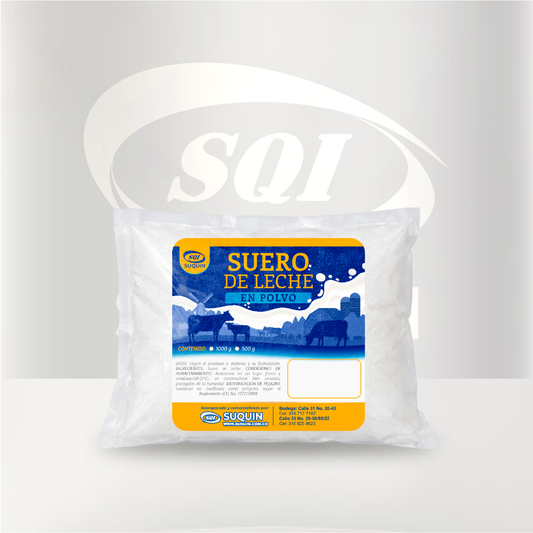 Suero de leche, materia prima alimentaria rica en proteínas para la elaboración de alimentos, bebidas y suplementos nutricionales.

