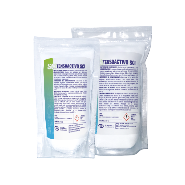 Tensoactivo SCI (Sodium Cocoyl Isethionate), materia prima para la elaboración de champús sólidos, jabones y productos de cuidado personal.
