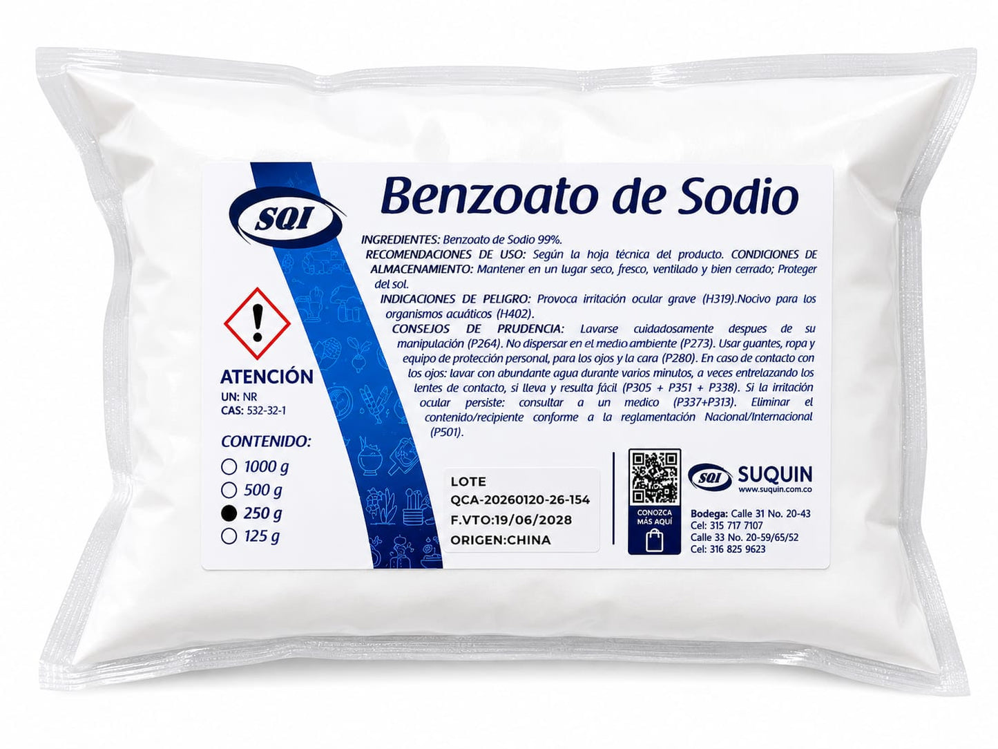 Benzoato de Sodio 99%
