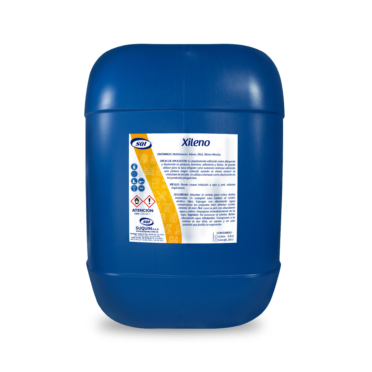 El xileno es un solvente aromático versátil y de alta pureza, ampliamente utilizado en industrias como la pintura, adhesivos, tintas, limpieza industrial, fabricación de resinas, cauchos y productos químicos.