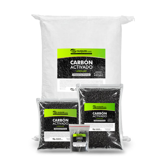 El Carbón Activado Granular es un material altamente poroso, ideal para procesos de adsorción, purificación y filtración en sectores como el tratamiento de agua, la industria alimentaria, cosmética, farmacéutica y química. Gracias a su gran superficie activa, remueve eficazmente impurezas, olores, cloro, compuestos orgánicos y contaminantes del agua o el aire
