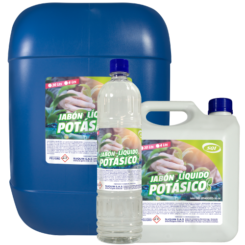 Jabón potásico para el control de pulgones, mosca blanca, cochinillas y otras plagas en cultivos y jardines.
