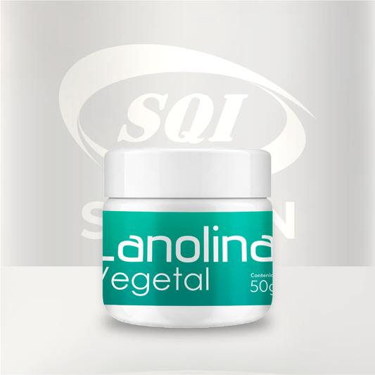 Lanolina vegetal emoliente de origen vegetal para cremas, jabones, bálsamos y productos cosméticos hidratantes.
