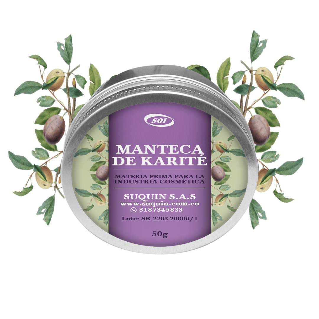 Manteca de karité materia prima cosmética CAS 194043-92-0 para cremas, jabones, bálsamos y cuidado de la piel y el cabello.