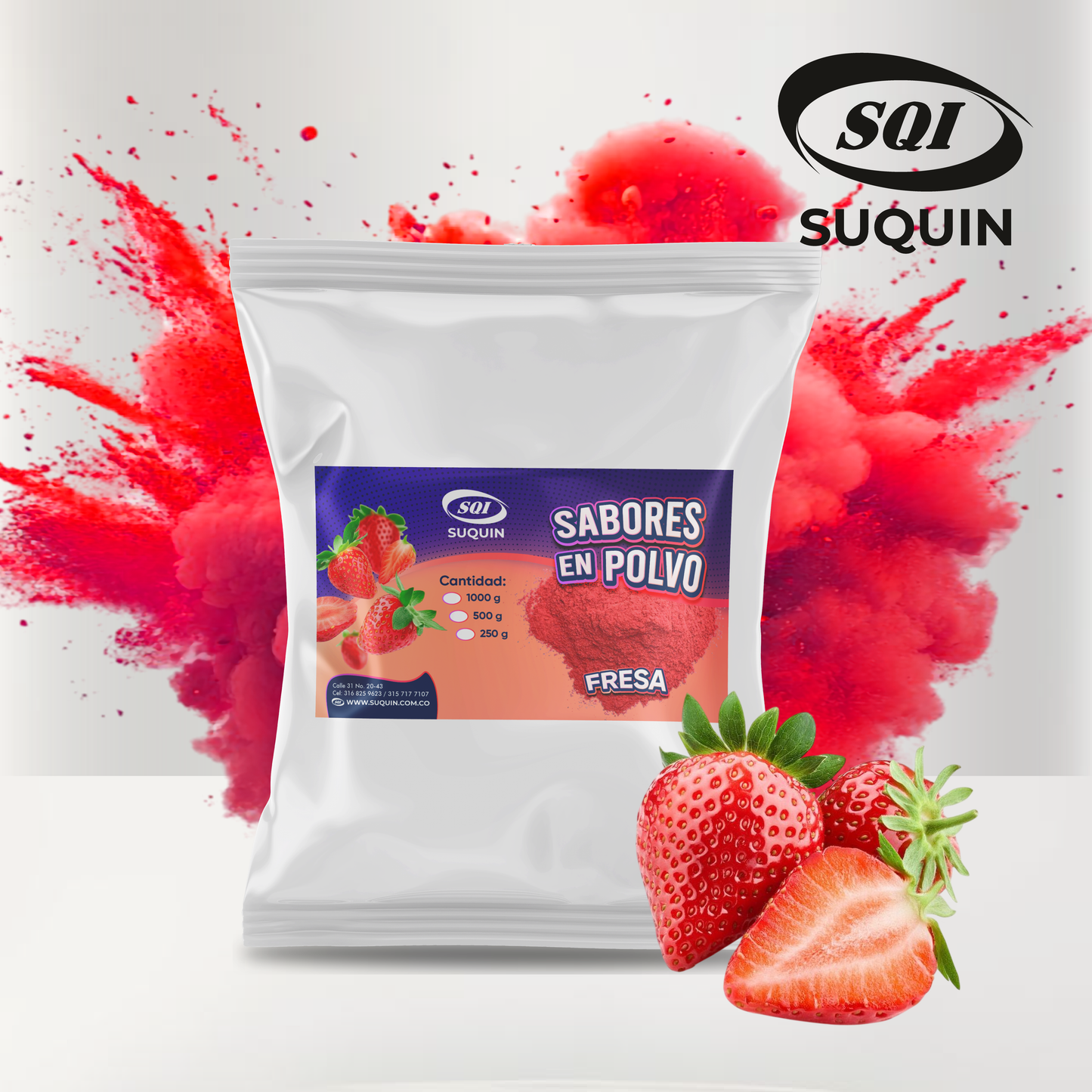Sabores en polvo para bebidas instantáneas, panadería, repostería, confitería, helados, productos lácteos y formulaciones alimentarias.