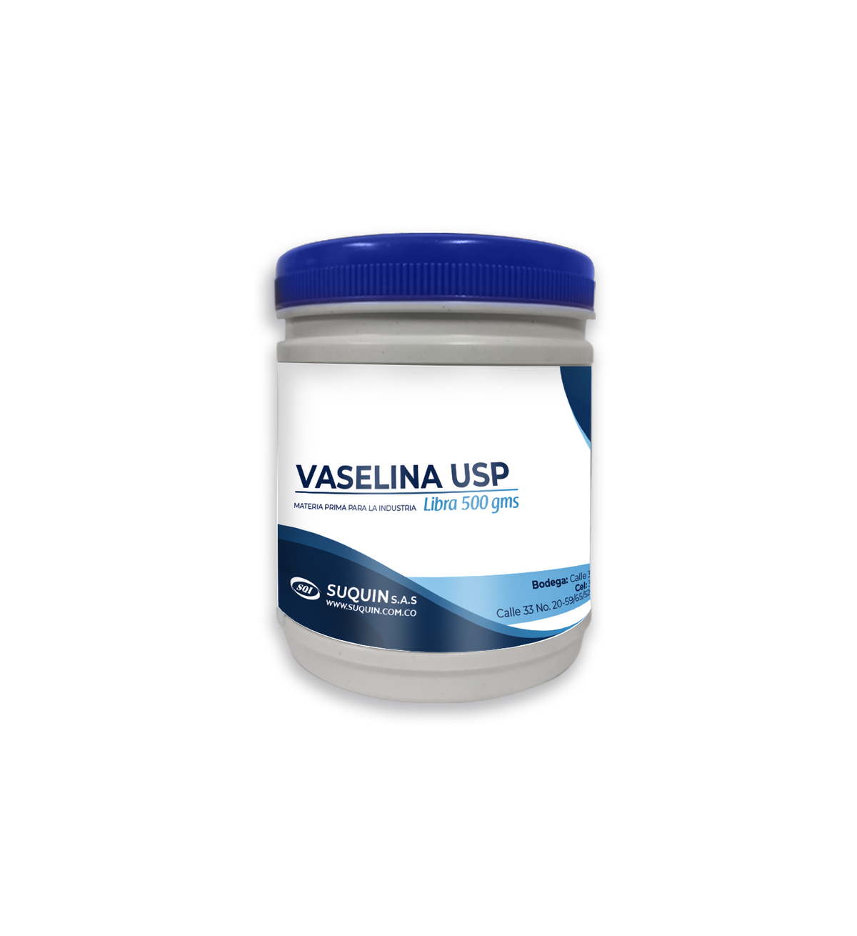 Vaselina USP de grado farmacéutico, materia prima emoliente para formulaciones cosméticas y farmacéuticas.
